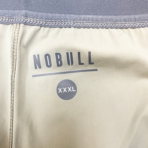 NoBull Men's Lightweight Stretch Shorts Army Green Gym Workout Size XXXL - Picture 6 of 7